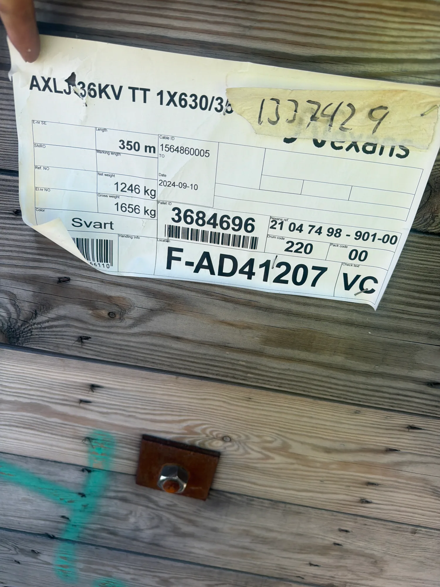AXLJ  TT 36KV 1x630/35 – bild 3