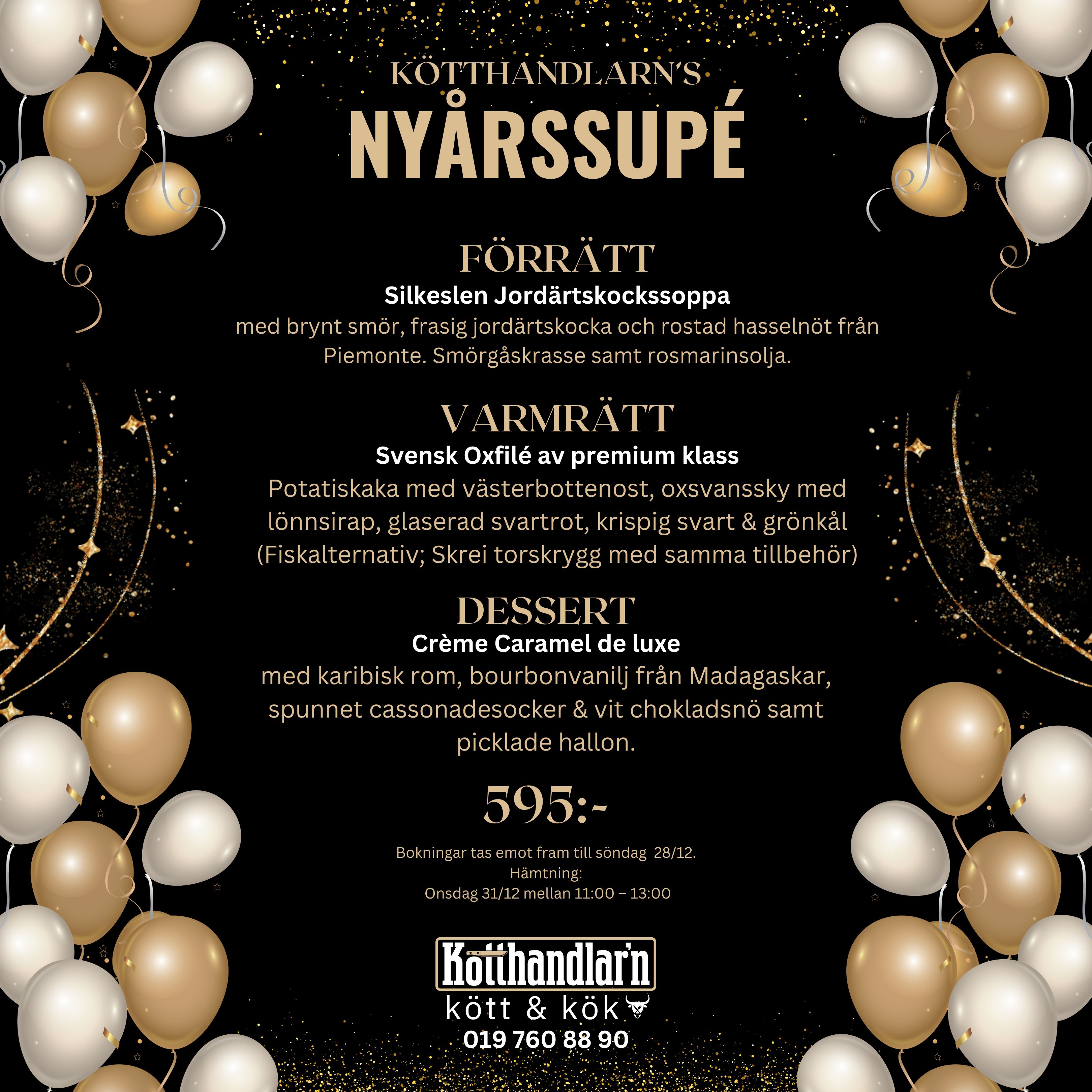 Kötthandlarns Nyårsmeny